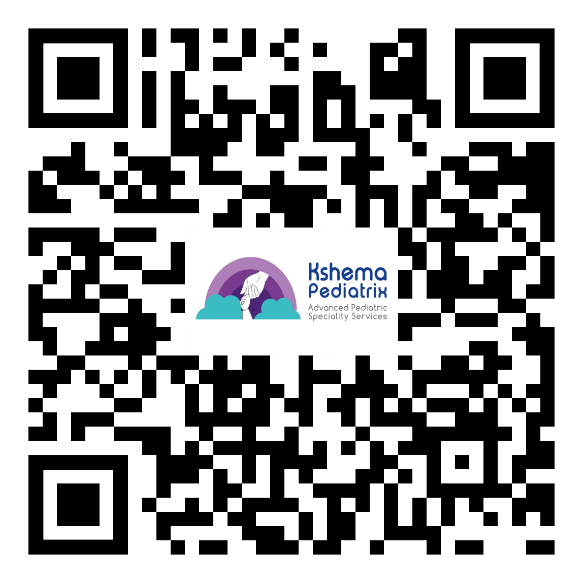 Scan QR code for Kshema Pediatrix location